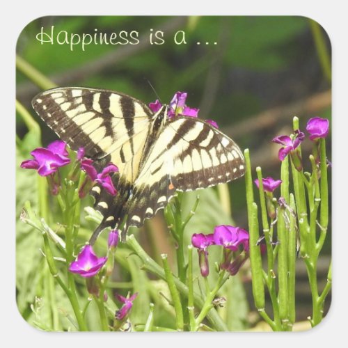 Yellow Swallowtail Butterfly Stickers