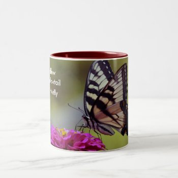Yellow Swallowtail  Butterfly Two-tone Coffee Mug by kkphoto1 at Zazzle