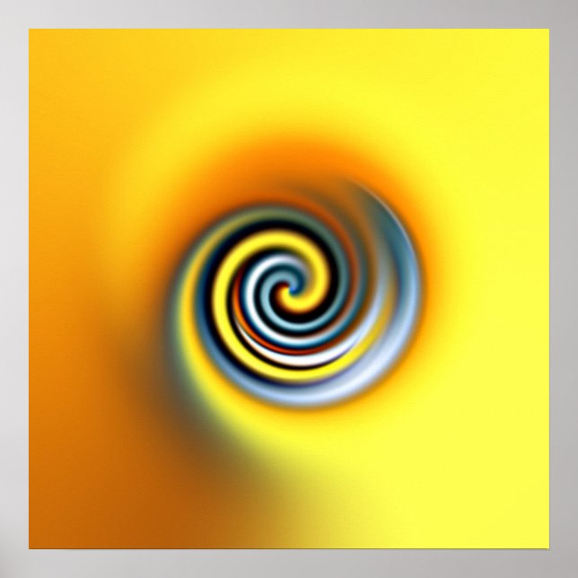 yellow swirl poster (Front)