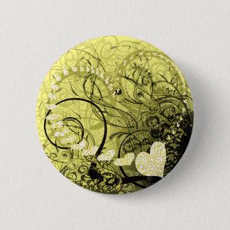 Yellow Swirls Button