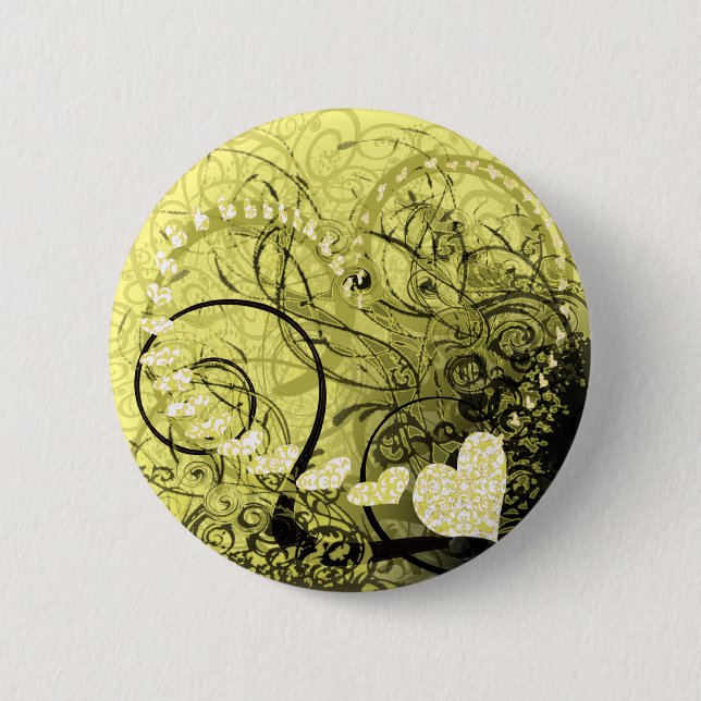 Yellow Swirls Button (Front)