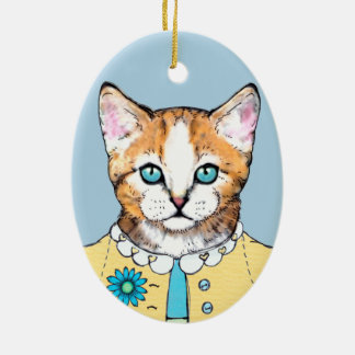 Yellow Tabby Cat Ornaments & Keepsake Ornaments | Zazzle