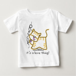 Yellow Tabby Rescue...it's a love thing! Baby T-Shirt