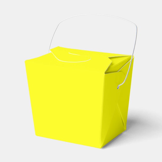 Yellow Take Out Favor Box (Front Side)