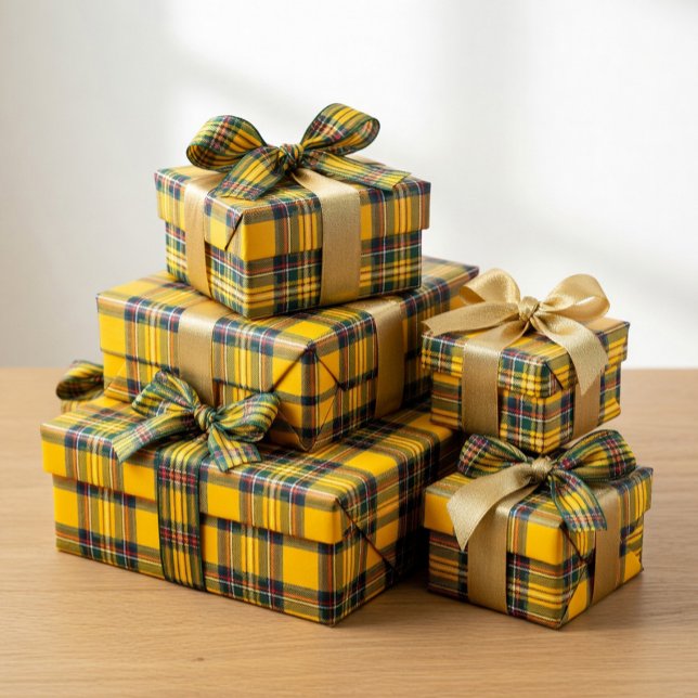 Yellow Tartan Plaid Wrapping Paper (Creator Uploaded)