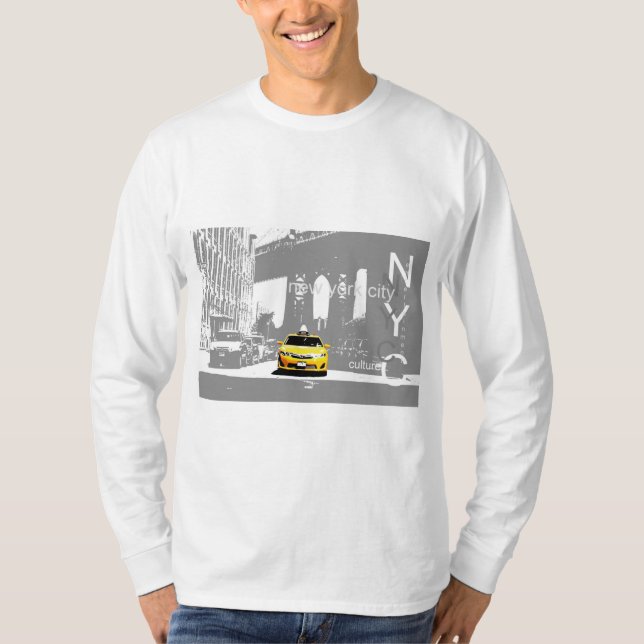 Yellow Tax Nyc New York City Brooklyn Mens T-Shirt (Front)