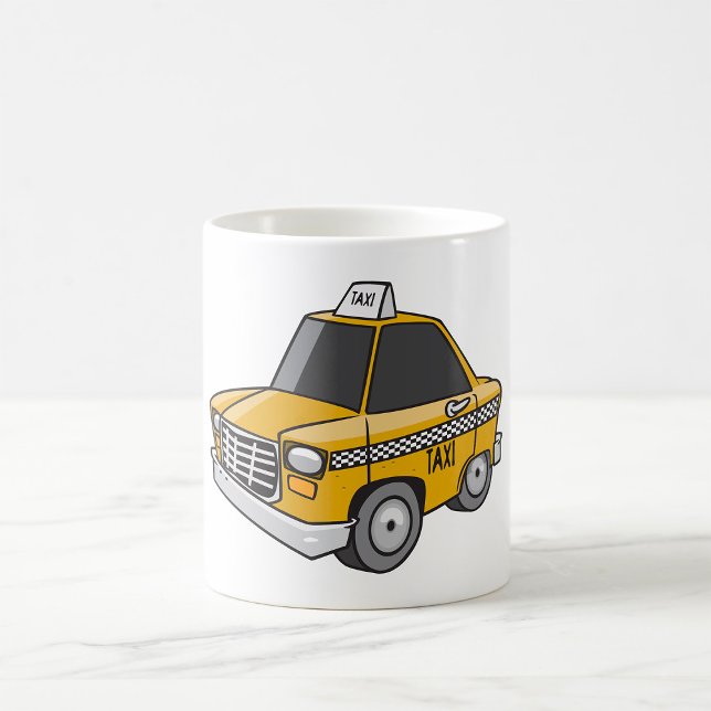 Yellow Taxi Cab City Transportation Coffee Mug (Creator Uploaded)