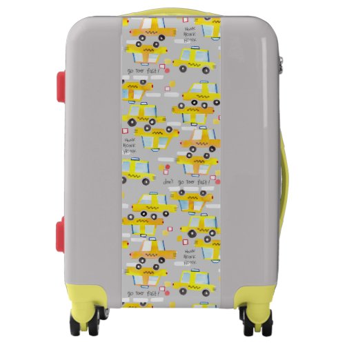 Yellow Taxi Cab Suitcase