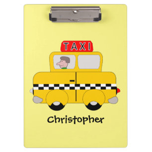 Yellow Taxi Clipboard