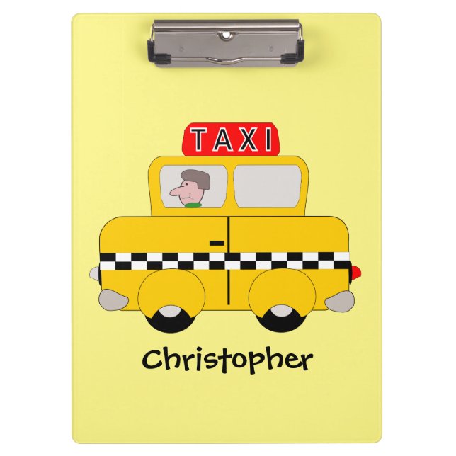 Yellow Taxi Clipboard (Front)