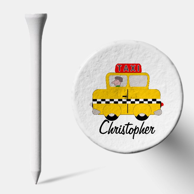 Yellow Taxi Design Golf Tees (Combo)
