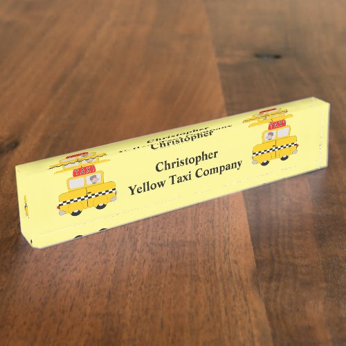 Yellow Taxi Name Plate