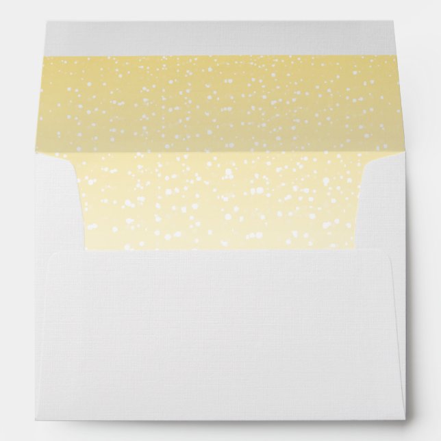 Yellow Tea Envelope Sparkling Wedding Collection (Back (Bottom))