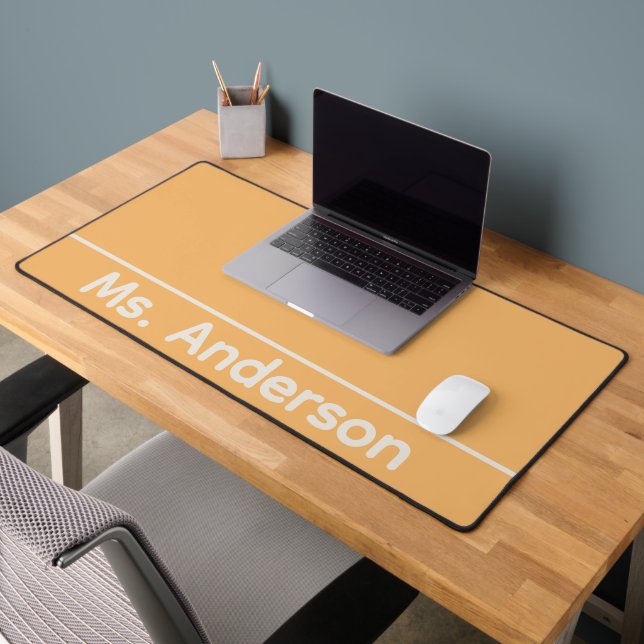 Yellow Teacher Desk Mat (Office 2)