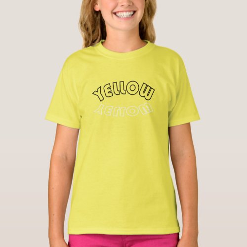Yellow Team Cheer standleading Squad _sport Day T_Shirt