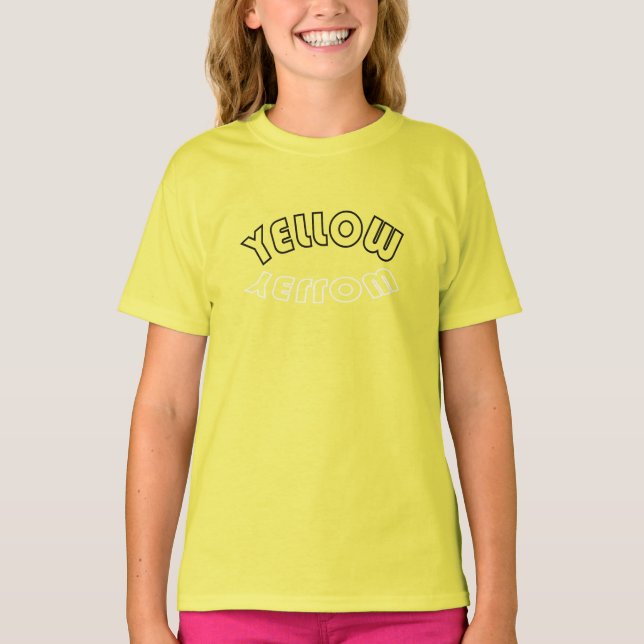 Yellow Team Cheer stand,leading Squad -sport Day T-Shirt (Front)