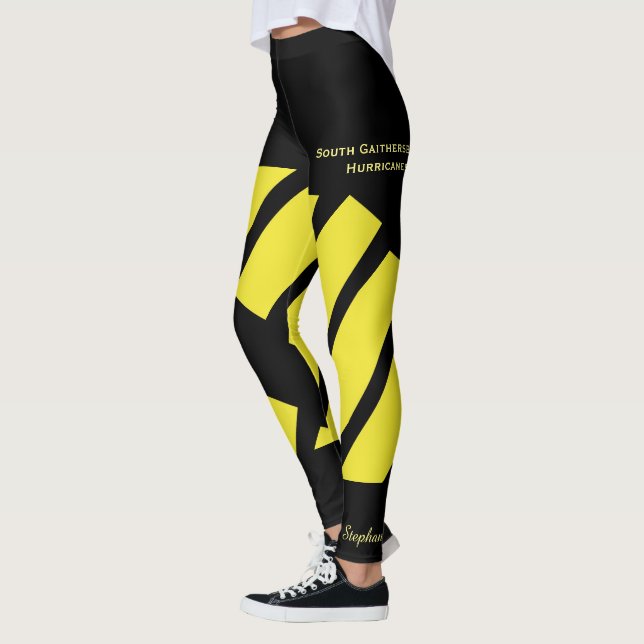 Yellow Team/Club Fake Shorts, Name,  Leggings (Left)