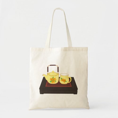 Yellow Teapot Set Tote Bag