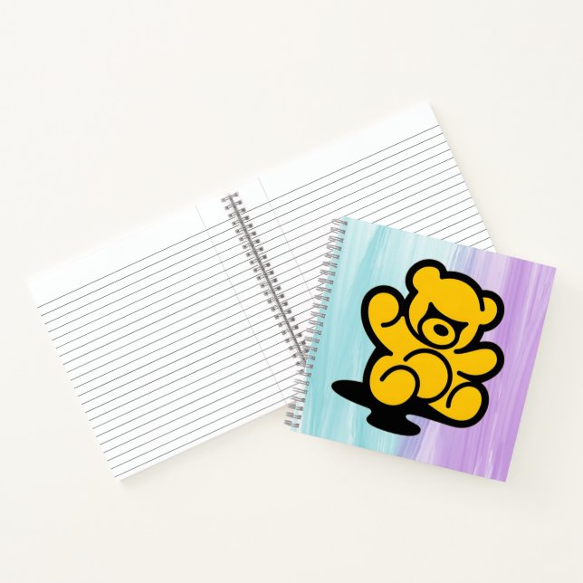 Yellow Teddy Trouble Notebook (Inside)