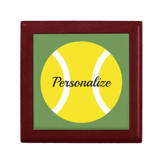 Yellow Tennis Ball Birthday party custom gift box