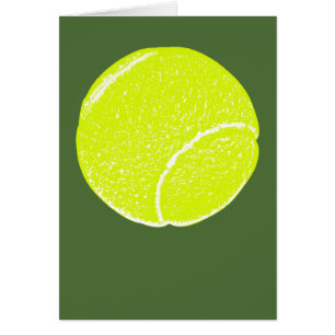 yellow tennis ball cards