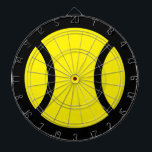 Yellow tennis ball custom dartboard<br><div class="desc">Yellow tennis ball custom dartboard. Novelty dart board with custom design. Personalize with text optionally. Colors can be changed too. Cool wall decor for home,  office,  club house,  party etc.</div>