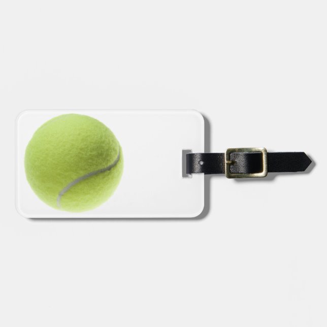 Yellow Tennis Ball Customized Template Luggage Tag (Front Horizontal)