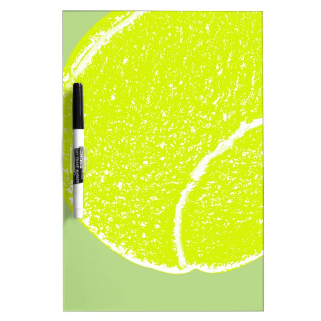 yellow tennis ball dry erase board (Front)