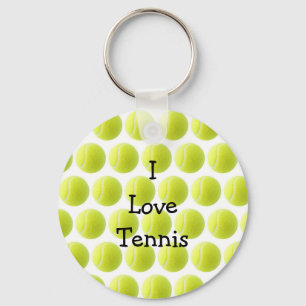 Yellow Tennis Ball Keychain