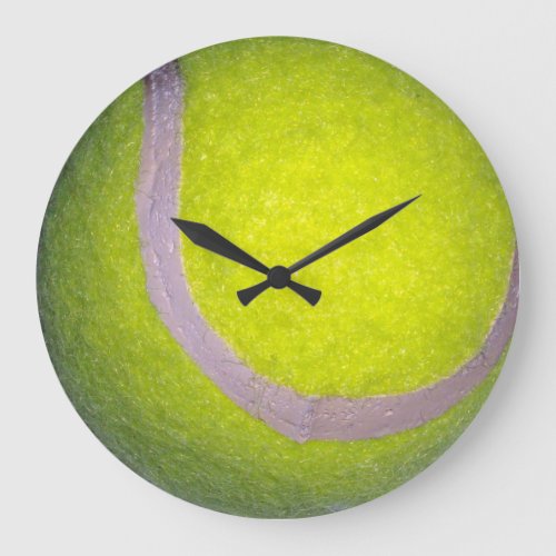 Yellow Tennis Ball Large Clock