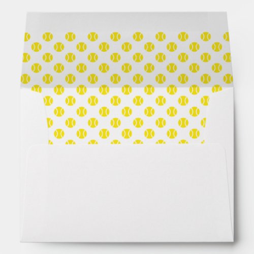 Yellow tennis ball liner envelopes in all sizes