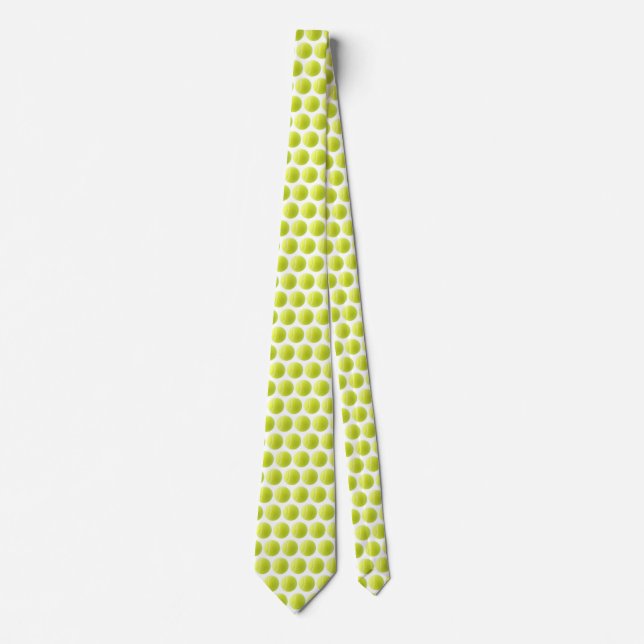Yellow Tennis Ball Neck Tie (Front)