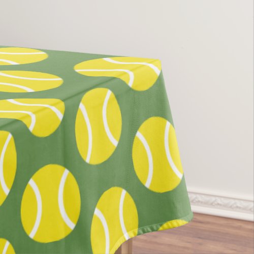 Yellow tennis ball pattern kids Birthday party Tablecloth