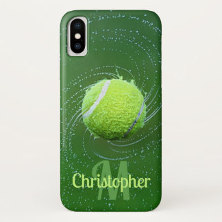 Yellow Tennis Ball Personalized iPhone X Case