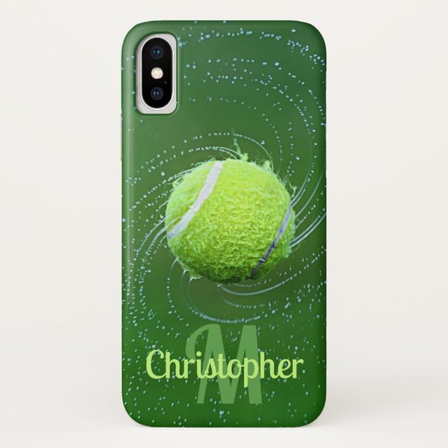 Yellow Tennis Ball Personalized Case-Mate iPhone Case (Back)