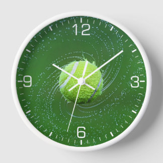Yellow Tennis Ball Personalized Clock