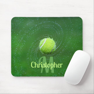Yellow Tennis Ball Personalized Mouse Pad