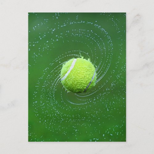 Yellow Tennis Ball Personalized Postcard