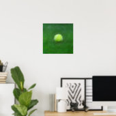 Yellow Tennis Ball Personalized Poster (Home Office)