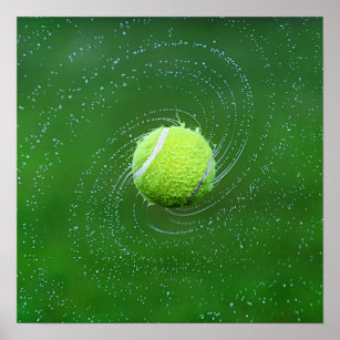 Yellow Tennis Ball Personalized Poster