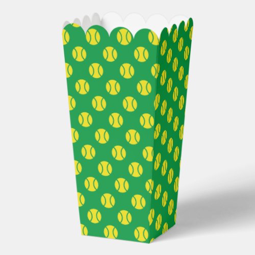 Yellow tennis ball print Birthday party popcorn Favor Boxes