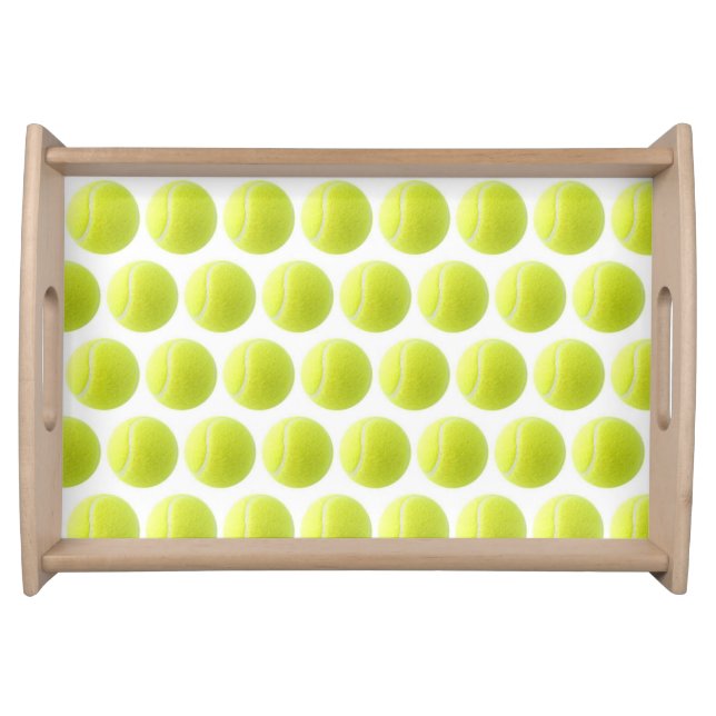 Yellow Tennis Ball Serving Tray (Front)