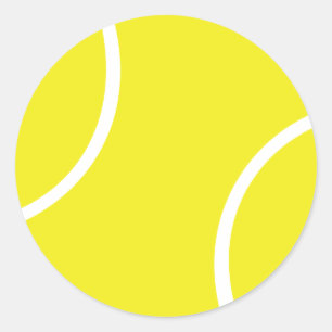 Yellow Tennis Ball Symbol Classic Round Sticker