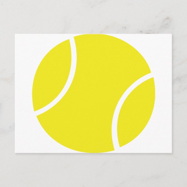 Yellow Tennis Ball Symbol Postcard (Front)