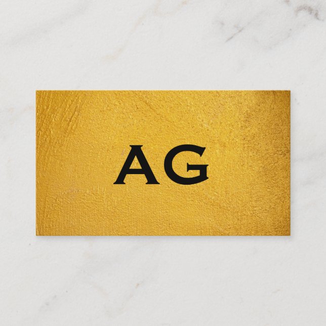 Yellow Texture Business Card (Front)