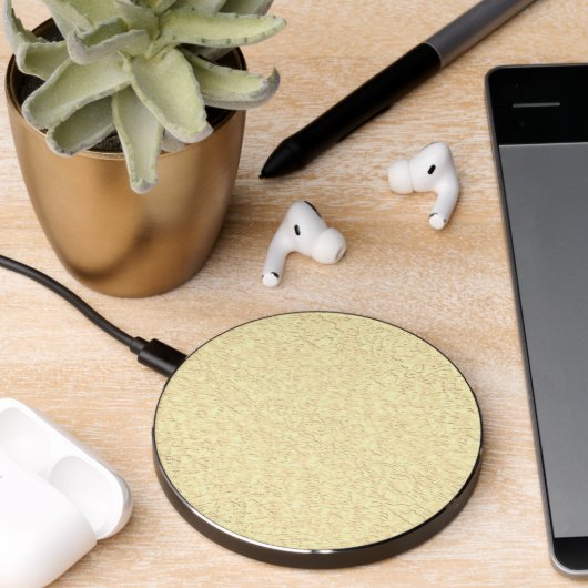 Yellow Texture Design Wireless Charger (Desk 2)