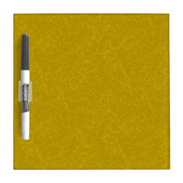 Yellow textured surface with  swirling pattern dry erase board (Front)