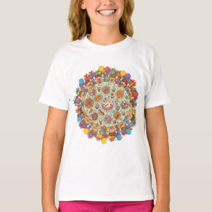 Yellow Themed Fairy Costume Party For Children T-Shirt