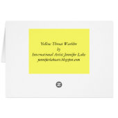 Yellow Throat Warbler ~ Spring Cards (Back Horizontal)