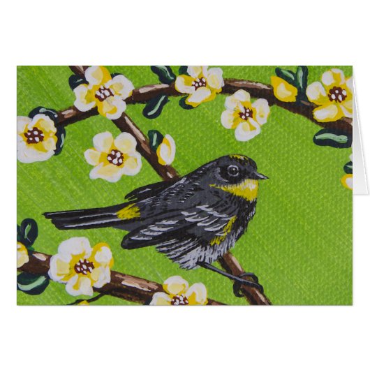 Yellow Throat Warbler ~ Spring Cards (Front Horizontal)